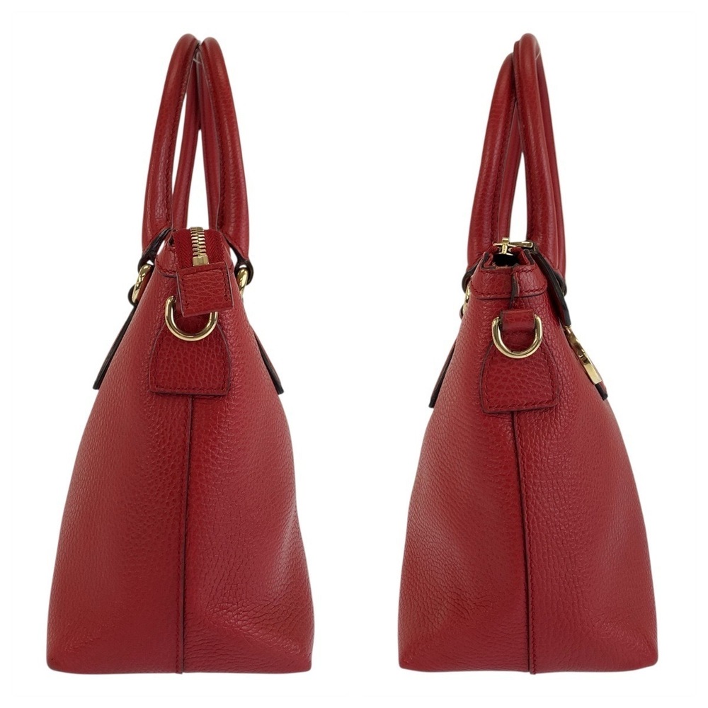 GUCCI Interlocking Red Leather Tote Bag Shoulder - Picture 7 of 10